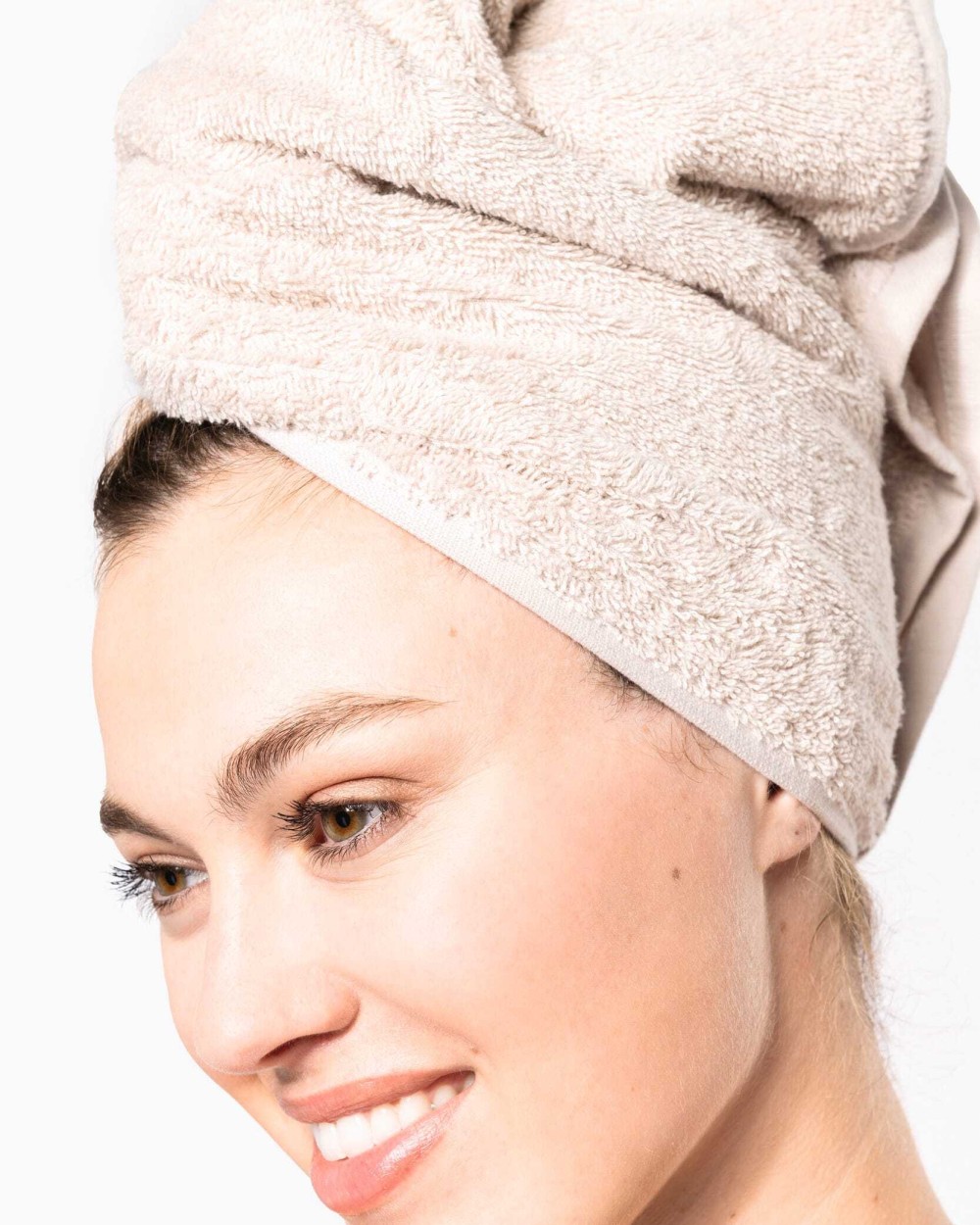 Bad artikelen KARIBAN Biologische handdoek 100 x 50 cm voor bedrukking &amp; borduring