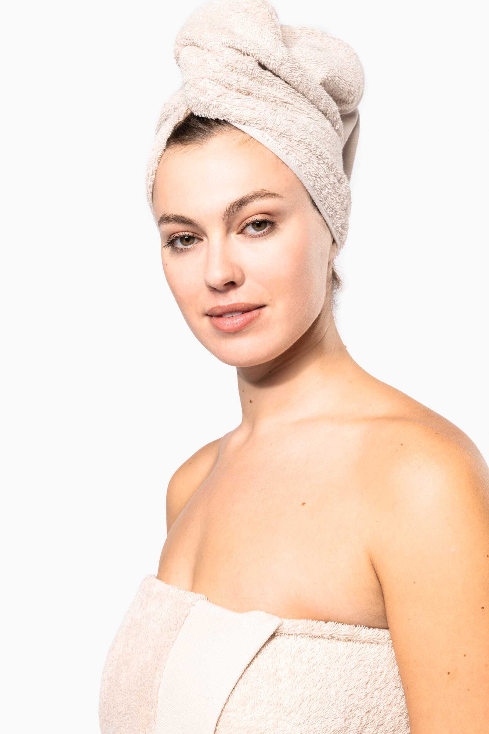 Produits éponges personnalisable KARIBAN Serviette de toilette Bio 100 x 50 cm