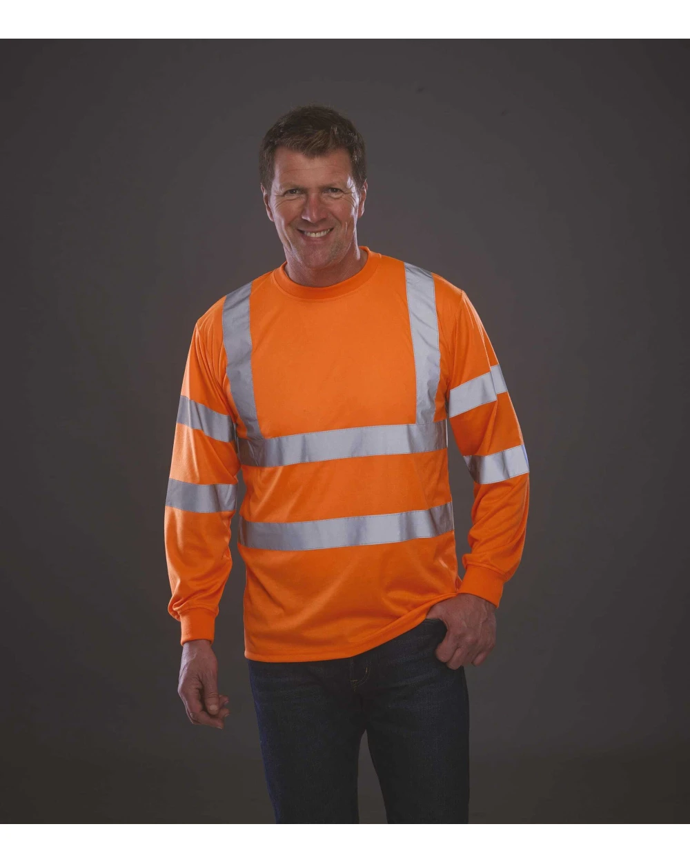 T-shirts YOKO Hi-Vis T-shirt lange mouwen voor bedrukking &amp; borduring