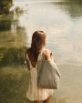 Tote bags personnalisable KIMOOD Sac shopping délavé en coton