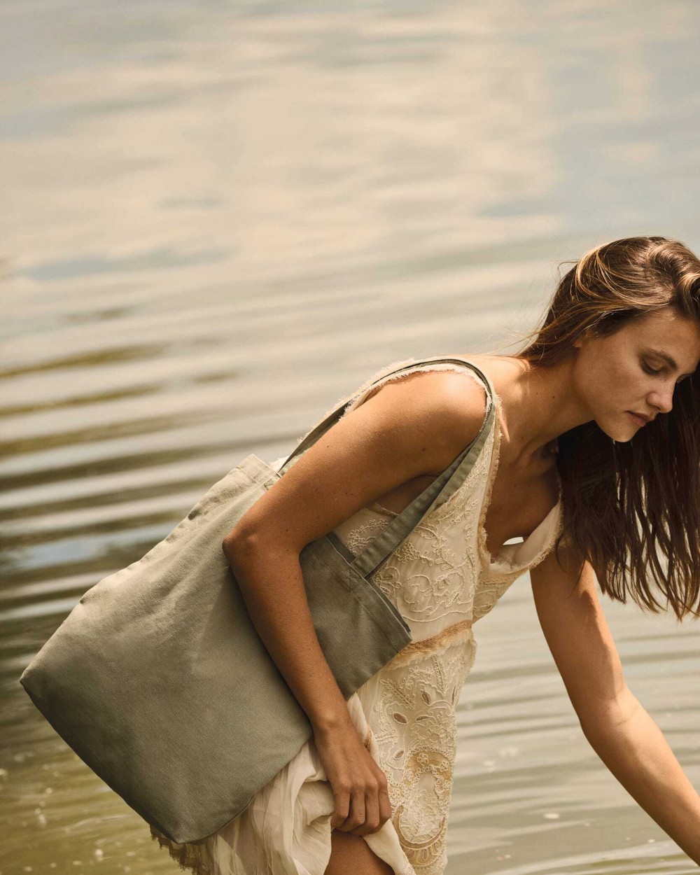 KIMOOD Verwaschene Shopping-Tasche aus Baumwolle Tote Bags personalisierbar