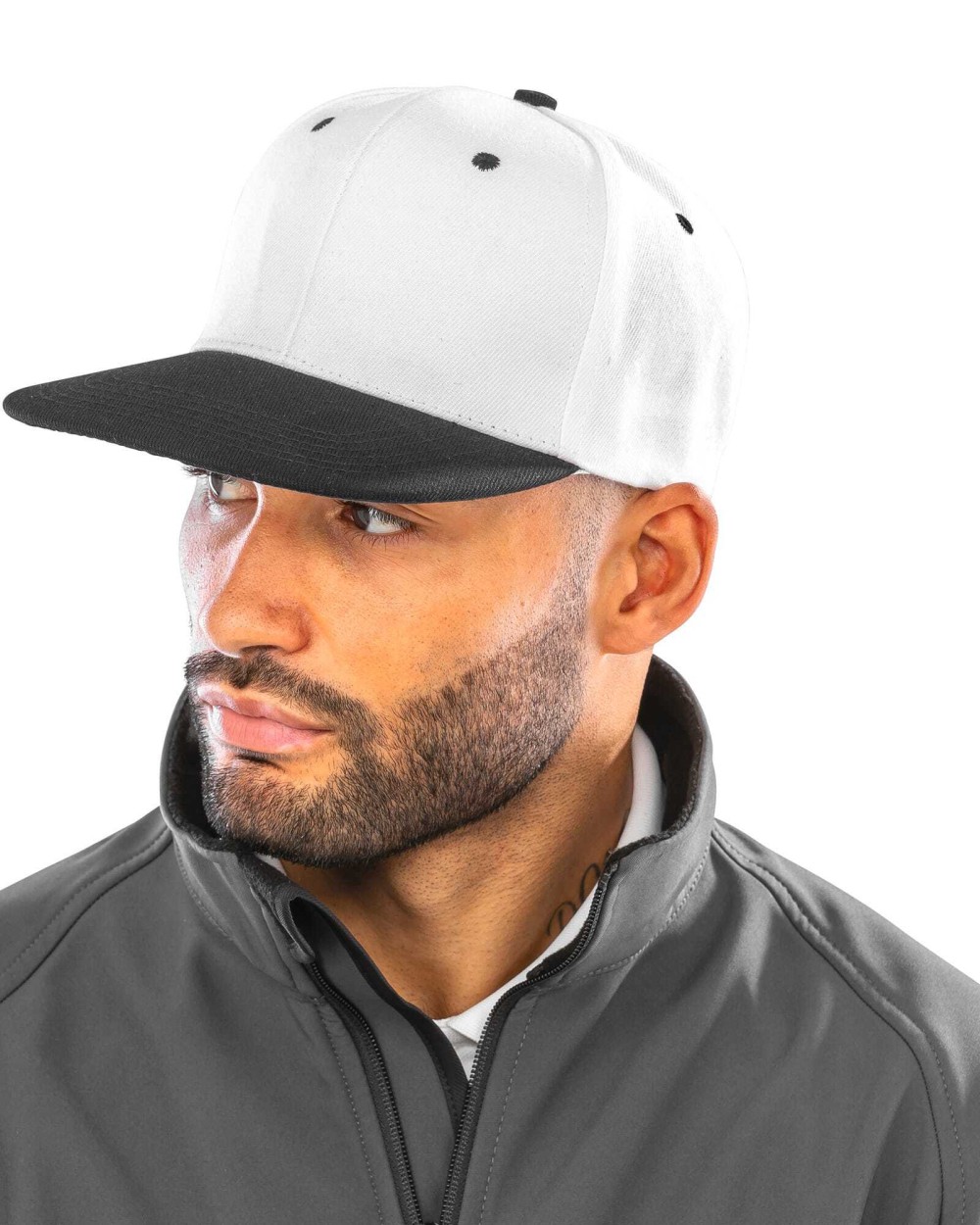 Petjes RESULT Tweekleurige bronx original snapbackpet met platte klep voor bedrukking &amp; borduring