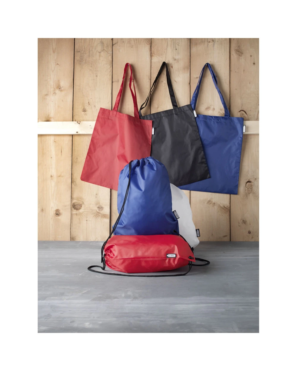 Tote bags 4DO Sai RPET draagtas 7L voor bedrukking &amp; borduring