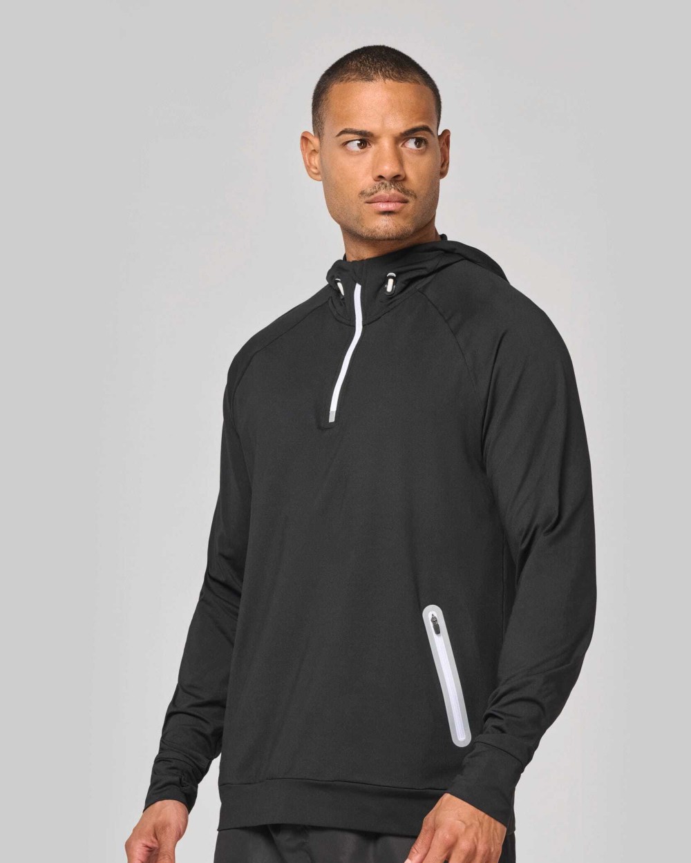 PROACT Kapuzen-Sweatshirt 1/4 Sport-Reißverschluss Unisex Sweatshirts personalisierbar