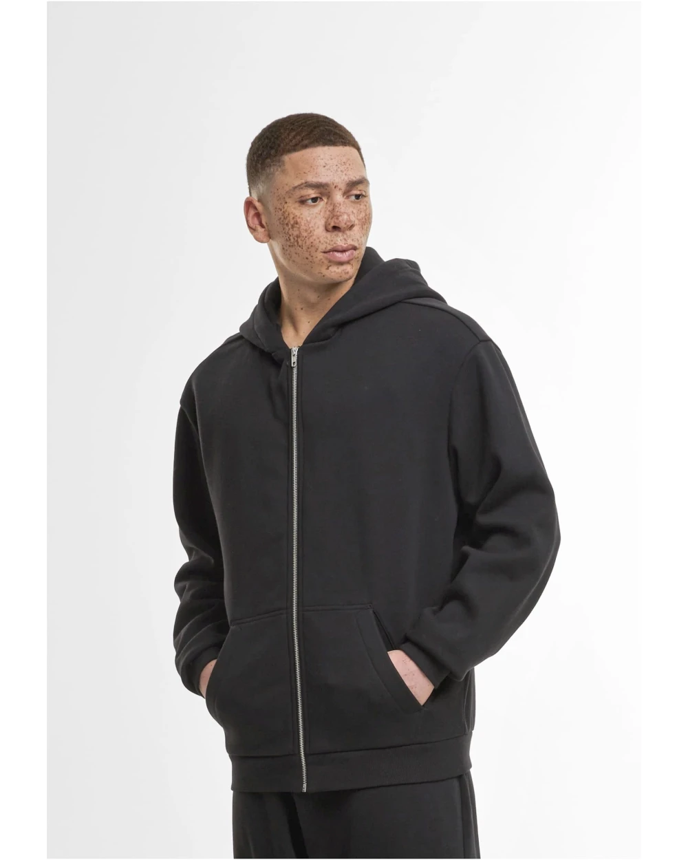 Sweat-shirts personnalisable BUILD YOUR BRAND LOOSE FIT ZIP HOODY