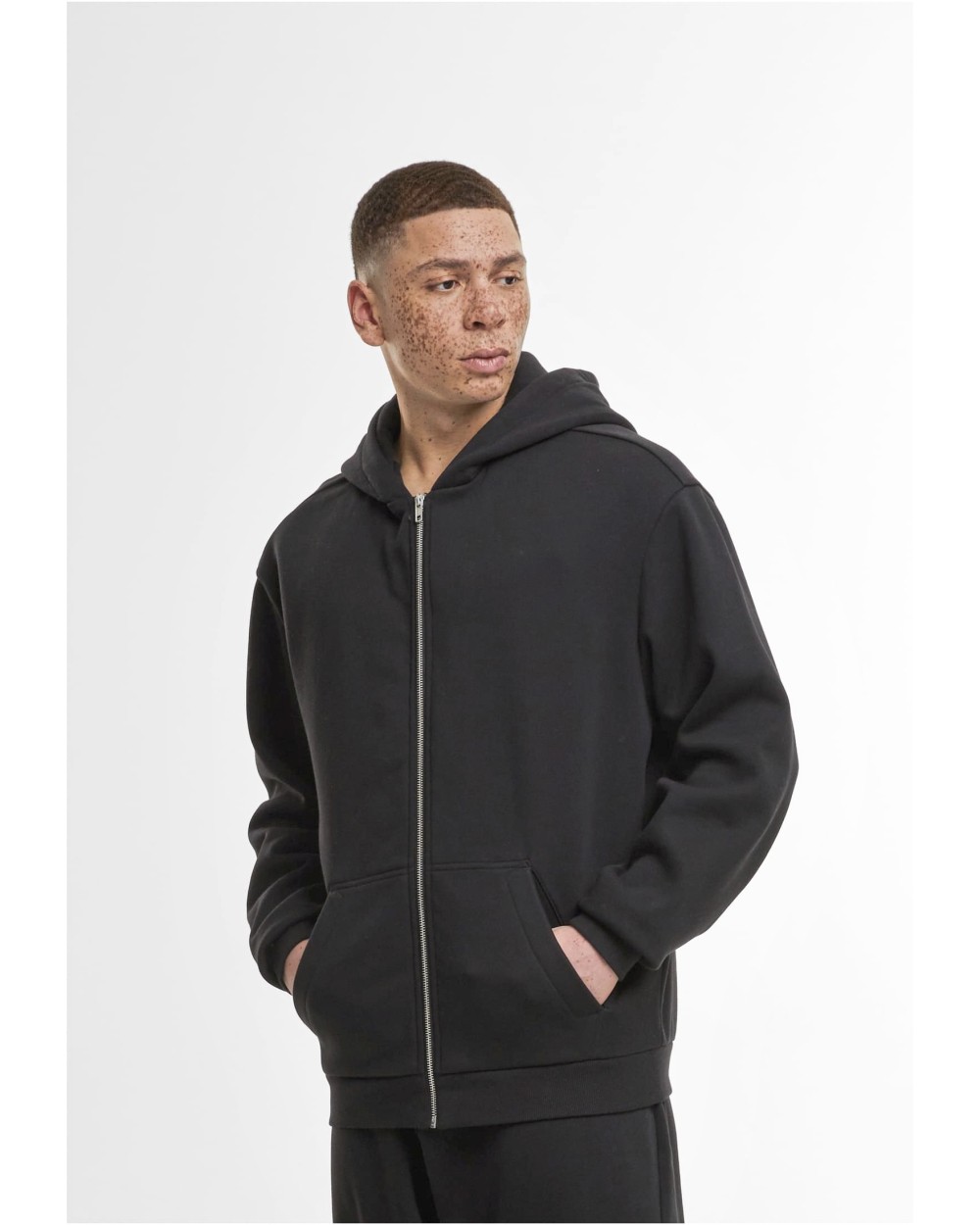 Sweaters & hoodies BUILD YOUR BRAND LOOSE FIT ZIP HOODY voor bedrukking &amp; borduring