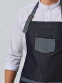 Tabliers à personnaliser PREMIER Tablier Denim à bavette "Domain" 