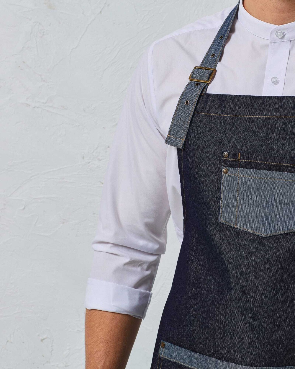 Tabliers personnalisable PREMIER Tablier Denim à bavette "Domain"