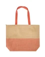 Tote bags personnalisable 4DO Grand sac fourre-tout en papier paille Rhythm avec fermeture à glissière, 21 L