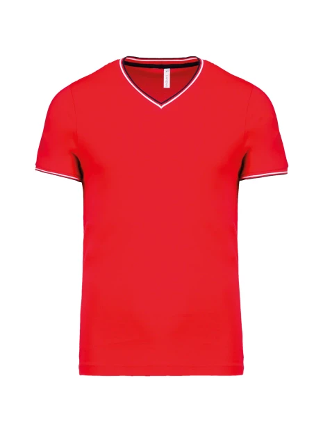 KARIBAN T-shirt maille piquée col V homme /api/colors/35704463-209e-4232-97dd-d24baf4cdb4d personnalisable