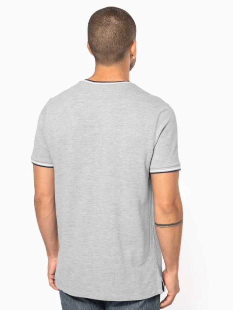 T-Shirts à personnaliser KARIBAN T-shirt maille piquée col V homme 