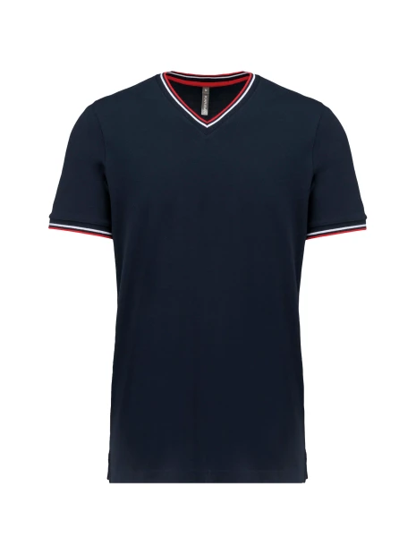 KARIBAN T-shirt maille piquée col V homme /api/colors/76f8dd6d-7b6e-4e39-84bd-97f35fdd8e54 personnalisable