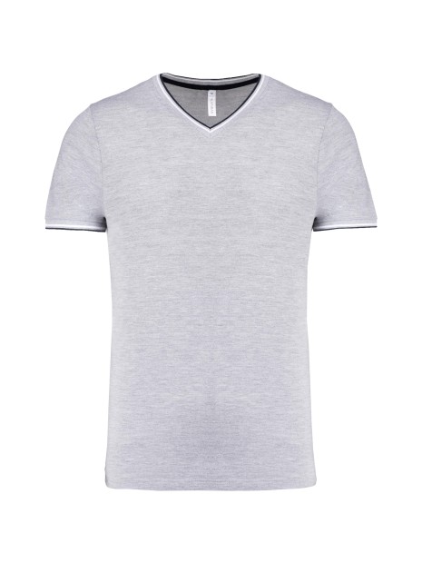 KARIBAN T-shirt maille piquée col V homme /api/colors/756a62c7-5ccb-4412-bddf-a29bbe090ad7 personnalisable