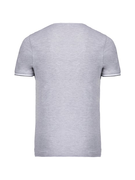 KARIBAN T-shirt maille piquée col V homme /api/colors/756a62c7-5ccb-4412-bddf-a29bbe090ad7 personnalisable