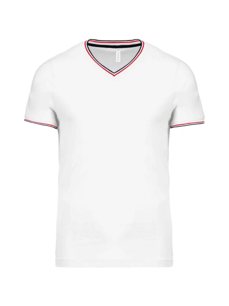 KARIBAN T-shirt maille piquée col V homme /api/colors/6d0adb01-8dd7-4172-baef-6a4e089565a0 personnalisable