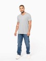 T-Shirts à personnaliser KARIBAN T-shirt maille piquée col V homme 