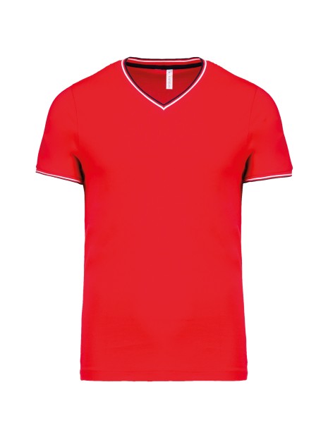 KARIBAN T-shirt maille piquée col V homme /api/colors/35704463-209e-4232-97dd-d24baf4cdb4d personnalisable