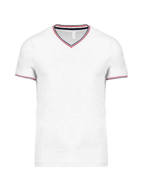 KARIBAN T-shirt maille piquée col V homme /api/colors/6d0adb01-8dd7-4172-baef-6a4e089565a0 personnalisable