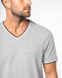 T-shirts KARIBAN Heren-T-shirt piqué V-hals voor bedrukking &amp; borduring
