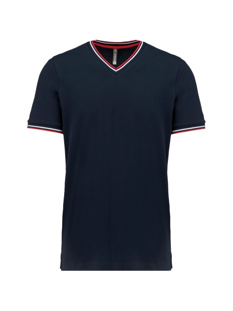 KARIBAN T-shirt maille piquée col V homme /api/colors/76f8dd6d-7b6e-4e39-84bd-97f35fdd8e54 personnalisable