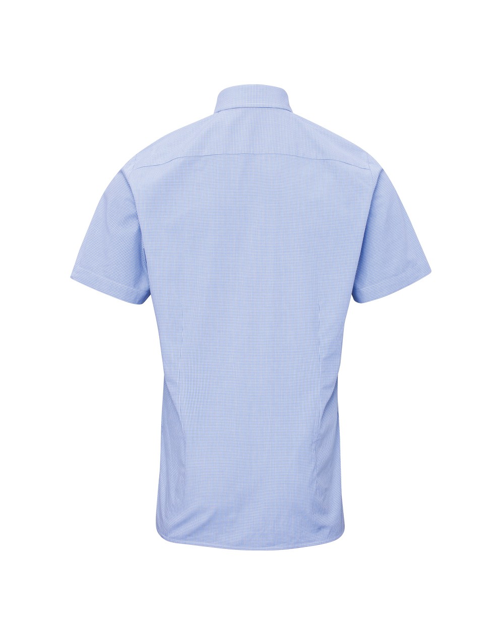 Hemden PREMIER Men`s Microcheck (Gingham) Short Sleeve Cotton Shirt voor bedrukking &amp; borduring