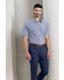 Hemden PREMIER Men`s Microcheck (Gingham) Short Sleeve Cotton Shirt voor bedrukking &amp; borduring