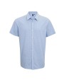 Chemises personnalisable PREMIER Mens microcheck (Gingham) Short Sleeve Shirt Cotton