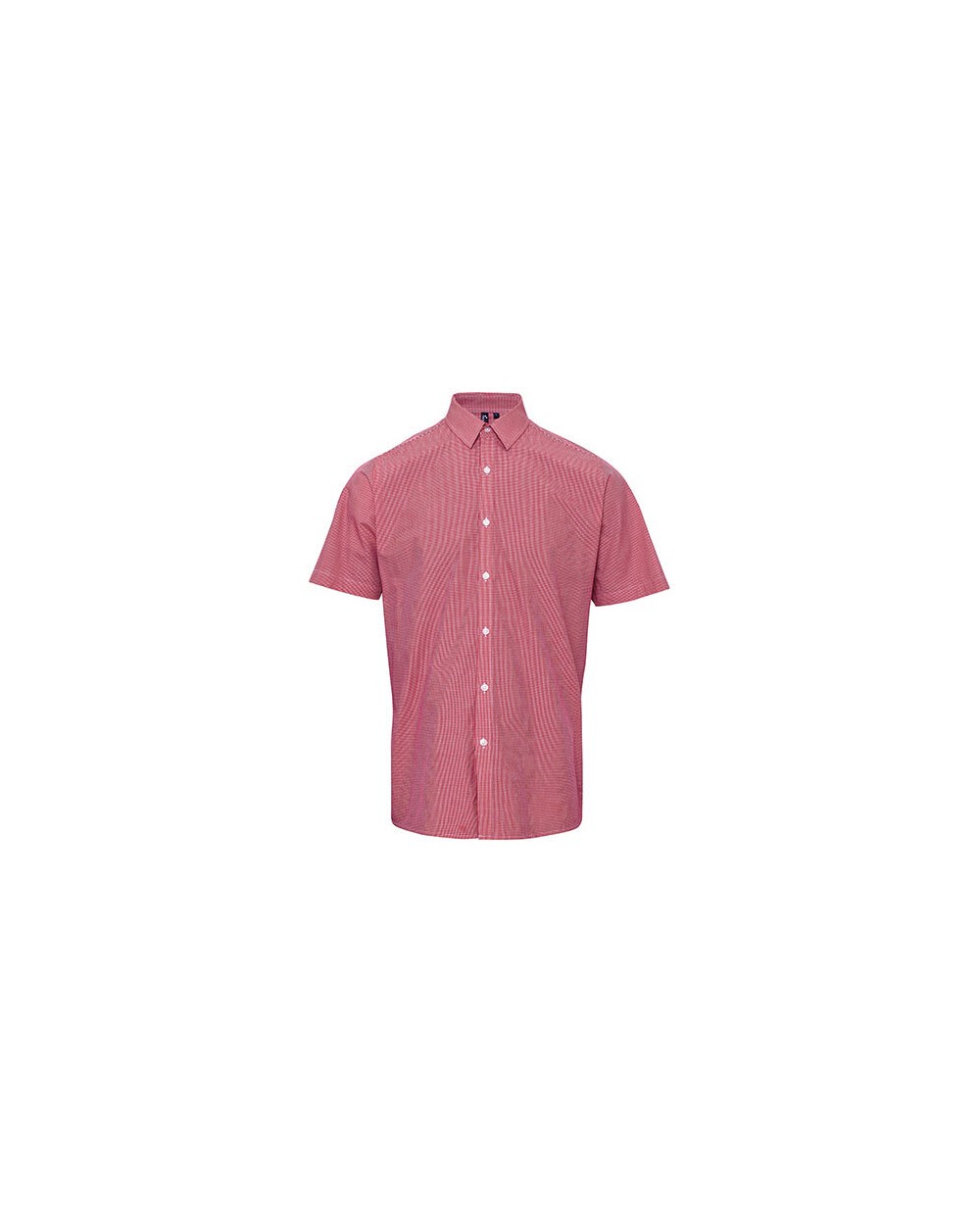 Hemden PREMIER Men`s Microcheck (Gingham) Short Sleeve Cotton Shirt voor bedrukking &amp; borduring