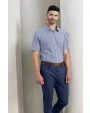 Chemises personnalisable PREMIER Mens microcheck (Gingham) Short Sleeve Shirt Cotton