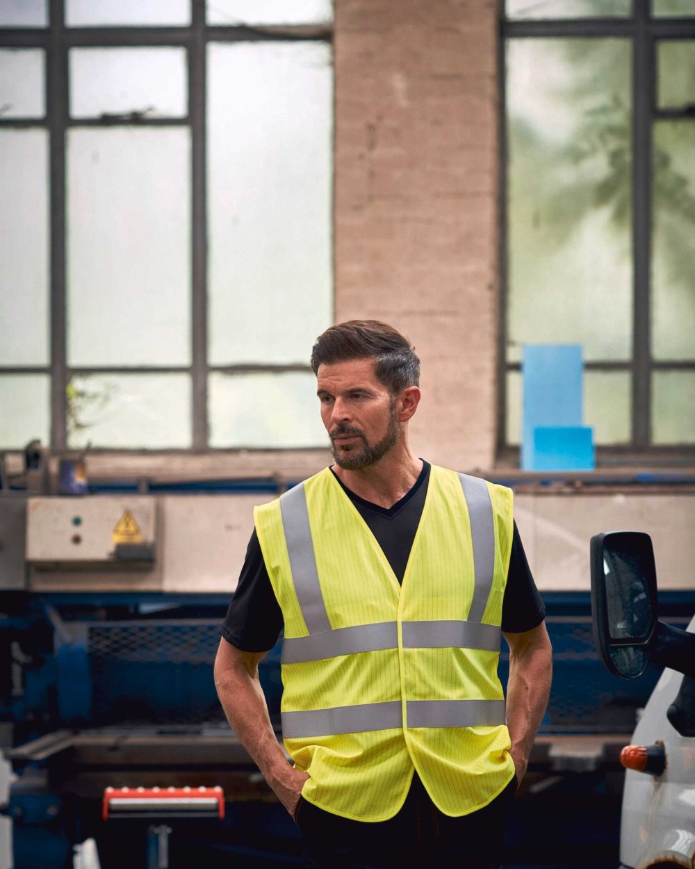 Fluo vestjes YOKO Hi-Vis, Anti-Statisch en vlamvertragend hesje voor bedrukking &amp; borduring