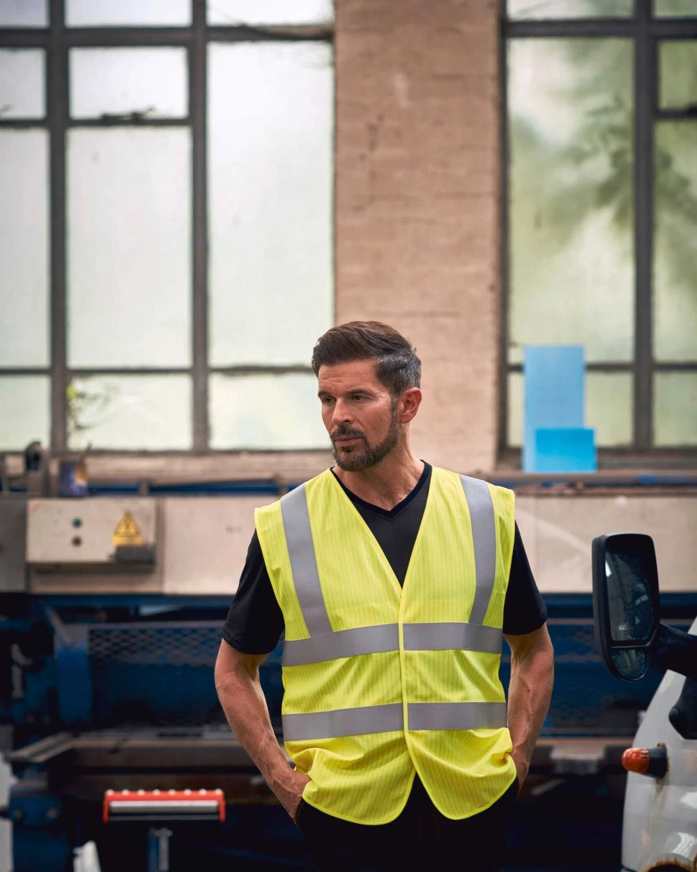 Fluo vestjes YOKO Hi-Vis, Anti-Statisch en vlamvertragend hesje voor bedrukking &amp; borduring