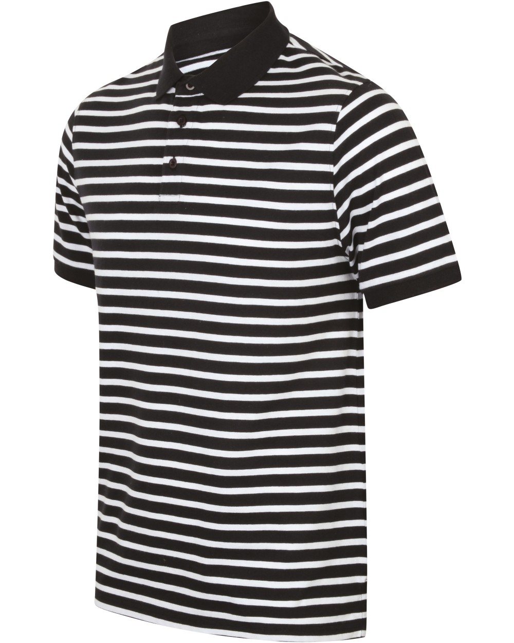 FRONT ROW Gestreiftes Jersey-Polohemd Poloshirts personalisierbar