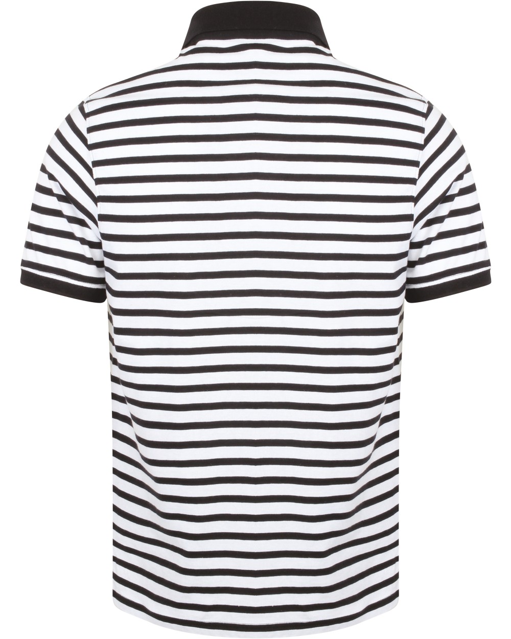 FRONT ROW Gestreiftes Jersey-Polohemd Poloshirts personalisierbar