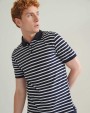 FRONT ROW Gestreiftes Jersey-Polohemd Poloshirts personalisierbar
