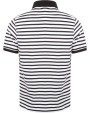 FRONT ROW Gestreiftes Jersey-Polohemd Poloshirts personalisierbar