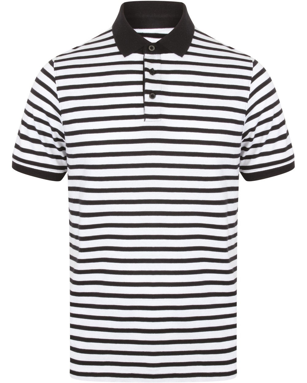 FRONT ROW Gestreiftes Jersey-Polohemd Poloshirts personalisierbar