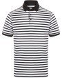FRONT ROW Gestreiftes Jersey-Polohemd Poloshirts personalisierbar