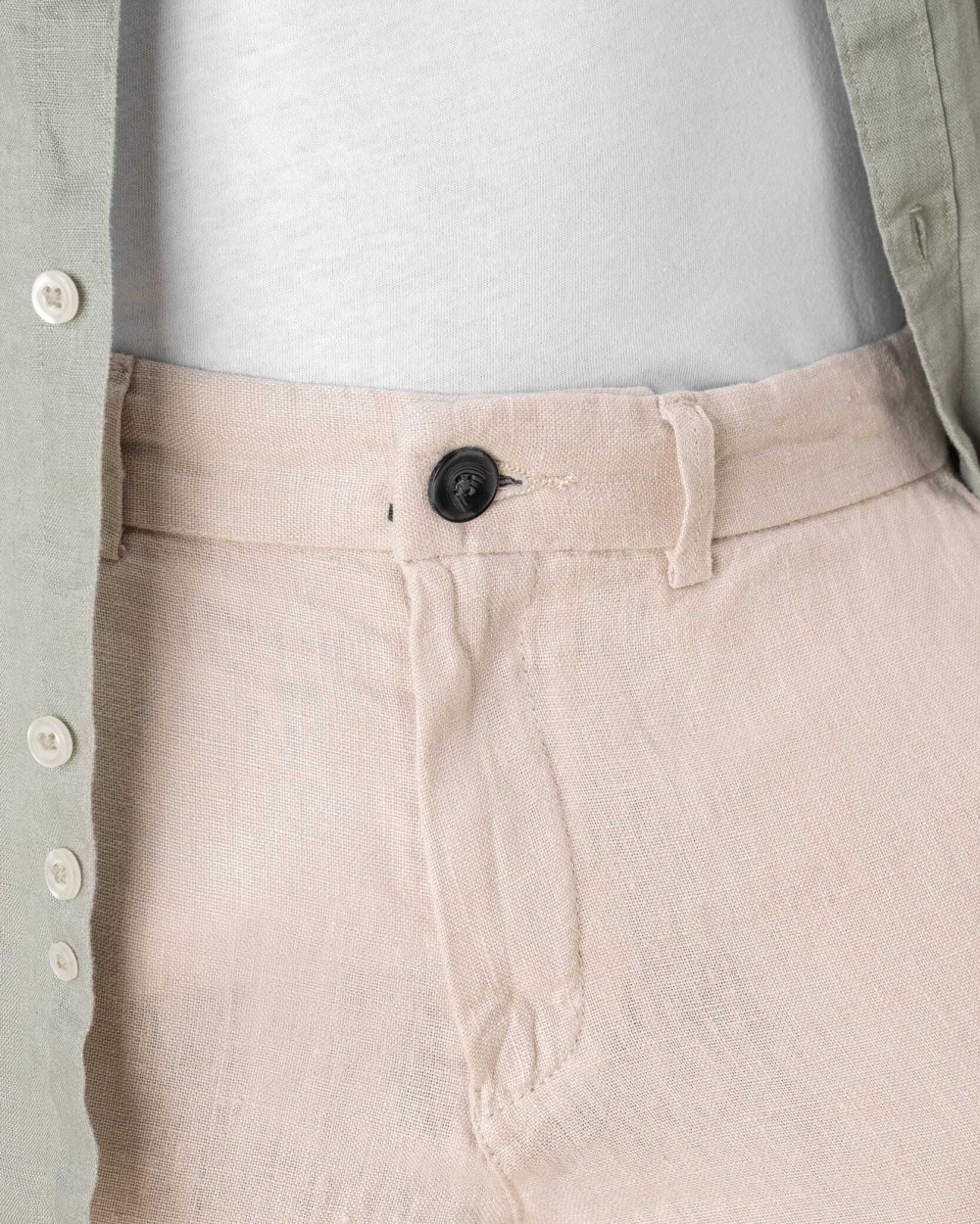 Broeken SPASSO Linnen broek heren voor bedrukking &amp; borduring