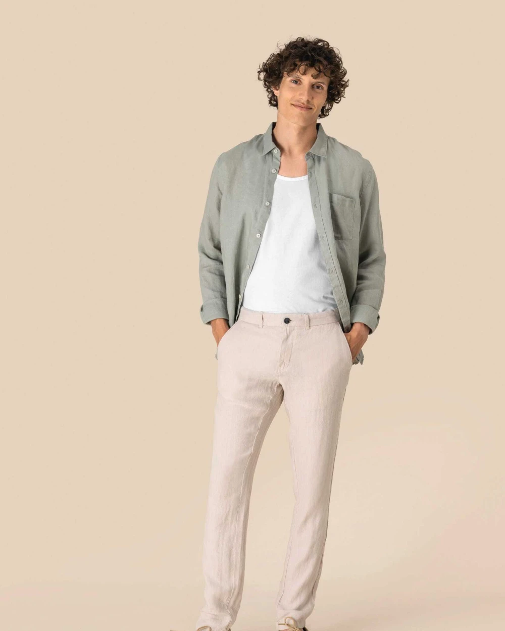 Pantalons personnalisable SPASSO Pantalon en lin homme