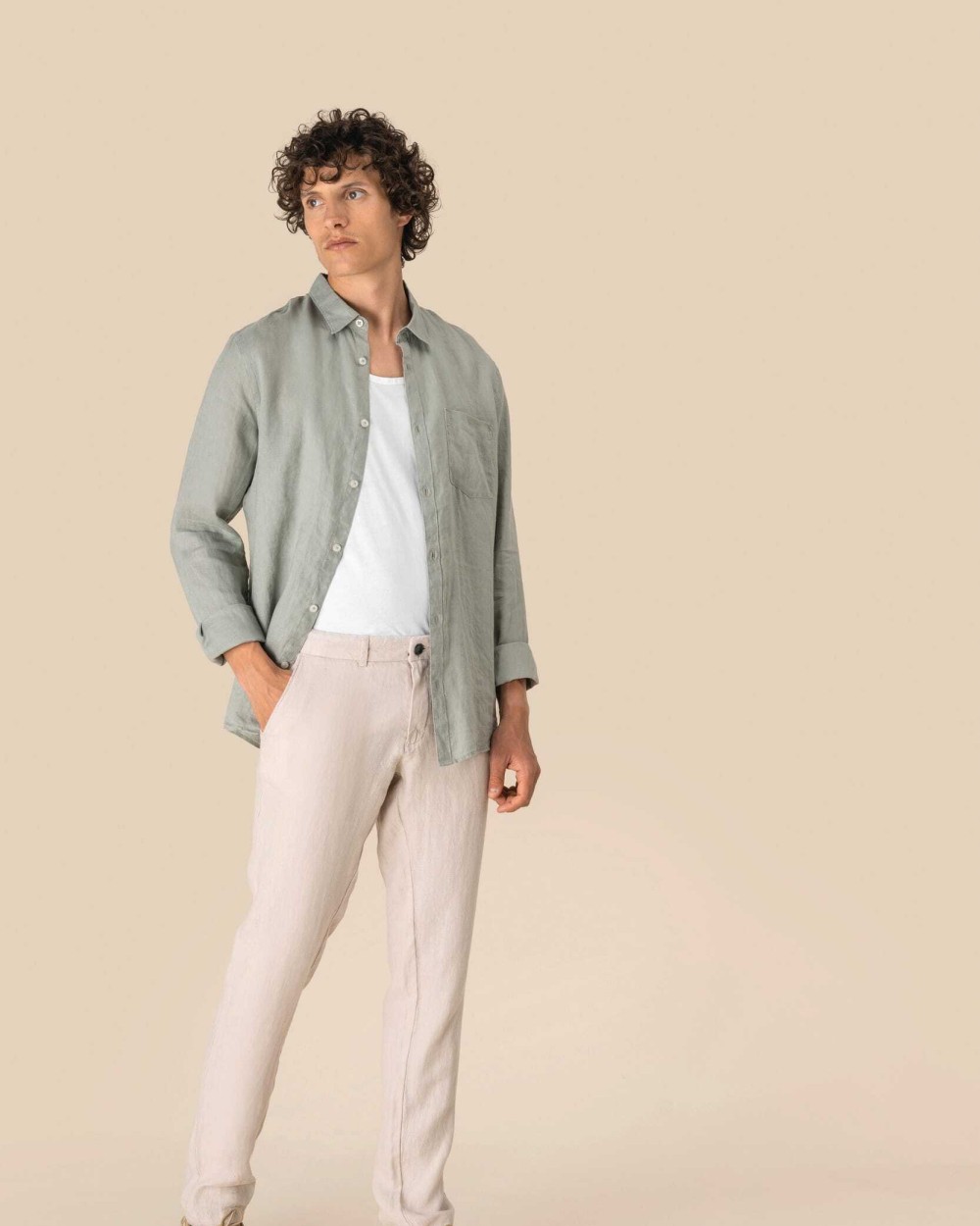 Pantalons personnalisable SPASSO Pantalon en lin homme