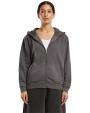 Sweaters & hoodies BUILD YOUR BRAND Ladies Vintage Heavy Zip Hoody voor bedrukking &amp; borduring