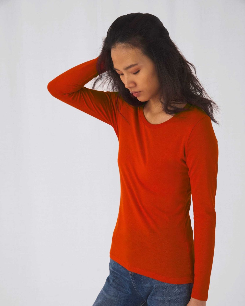 B&C Ladies' organic Inspire long-sleeved T-shirt T-Shirts personalisierbar