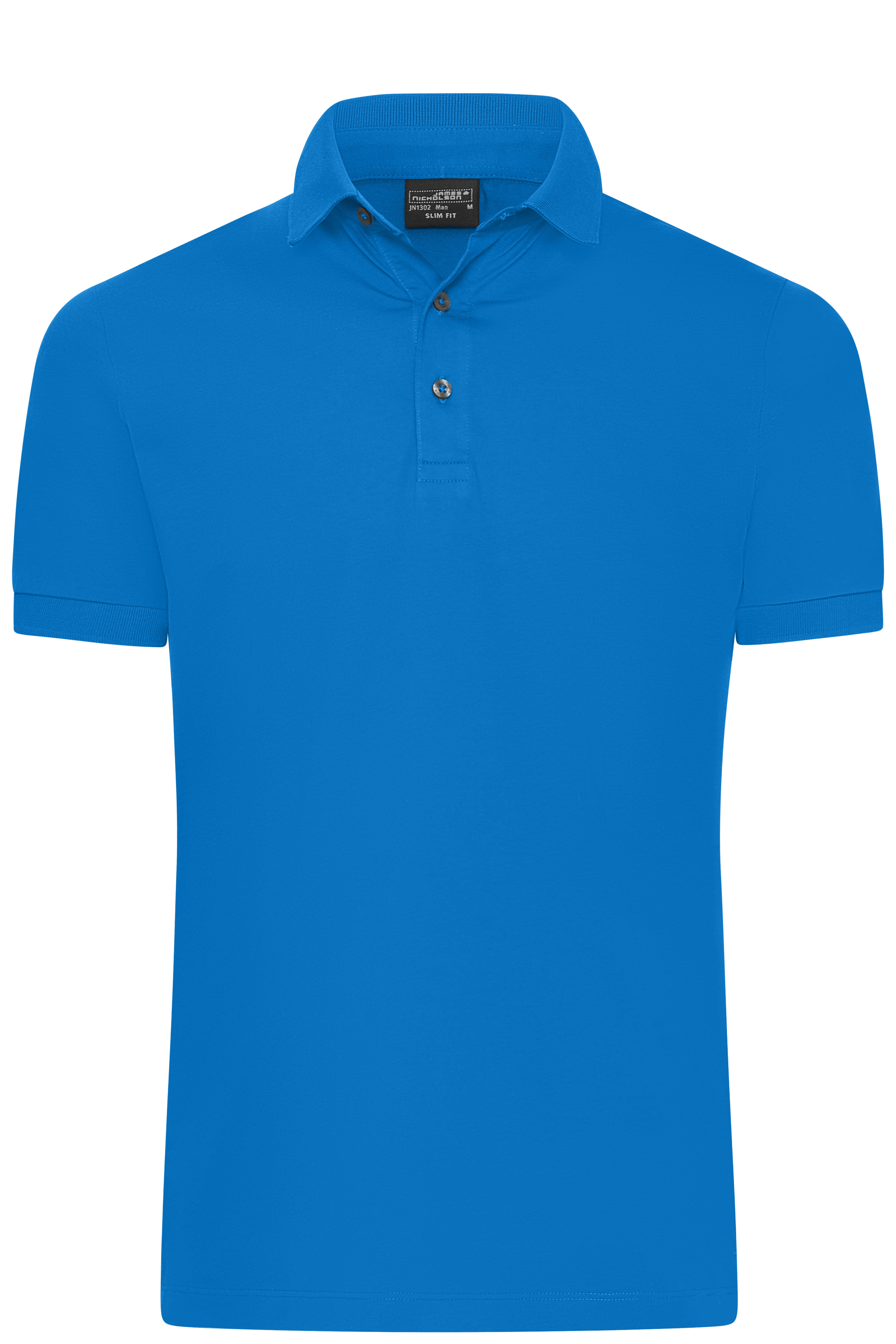 Polos personnalisable JAMES & NICHOLSON Men´s Mercerised Polo Slim Fit
