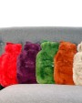 Accessoires personnalisable RIBBON Bouillotte et housse en fausse fourrure super luxueuse