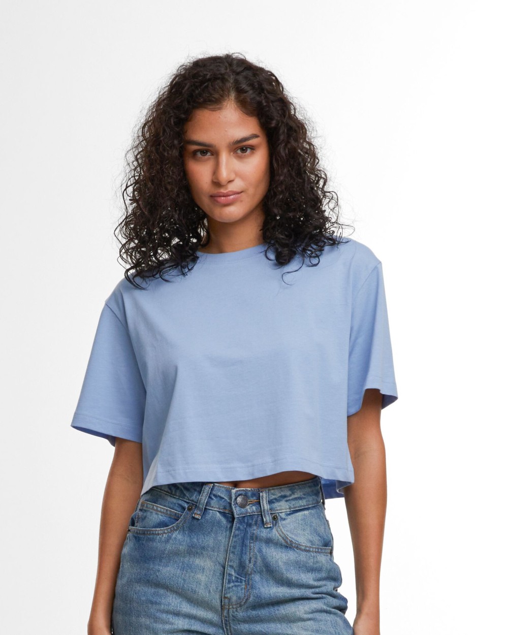 T-shirts BUILD YOUR BRAND LADIES SHORT OVERSIZED TEE voor bedrukking &amp; borduring