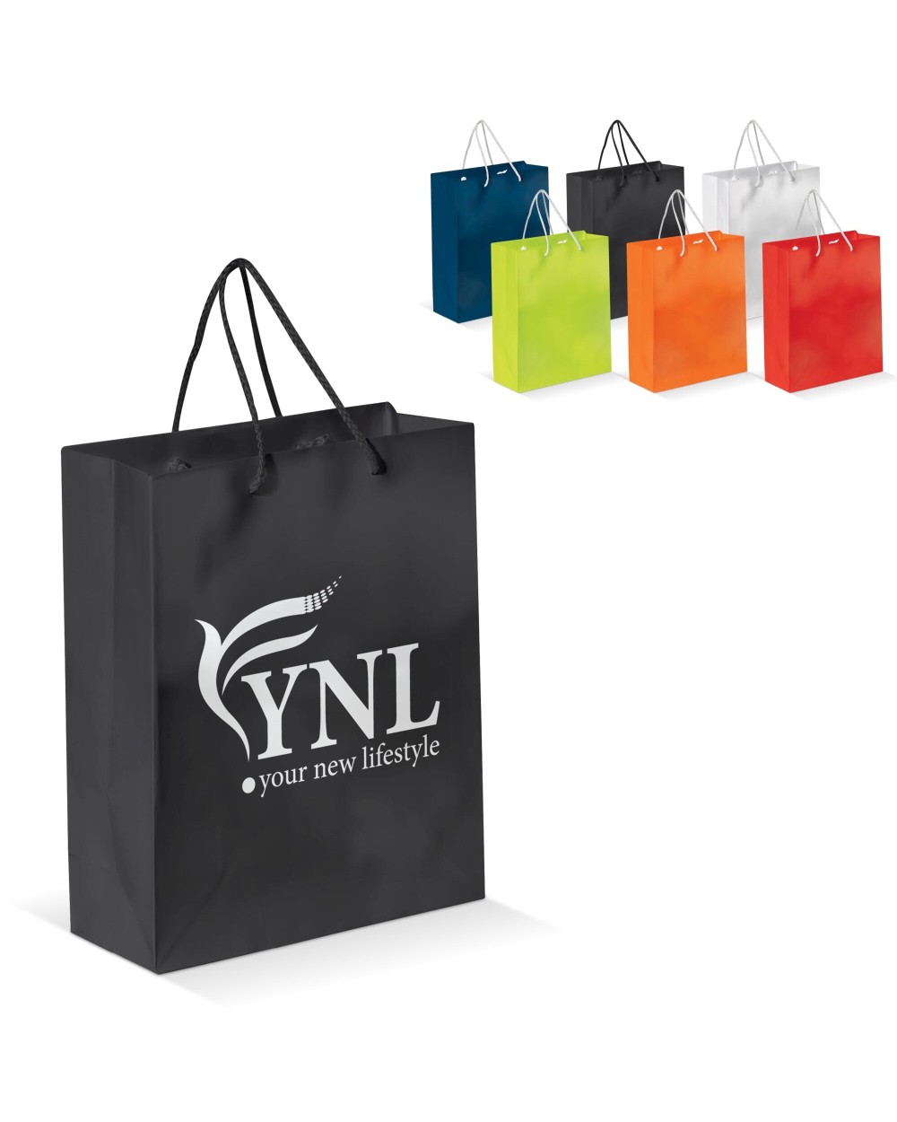 Tote bags 4DO Draagtas papier middel 200g/m2 voor bedrukking &amp; borduring