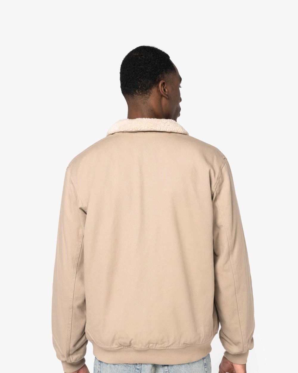 NATIVE SPIRIT Umweltfreundliche Unisex Jacke mit Sherpakragen Jacken personalisierbar