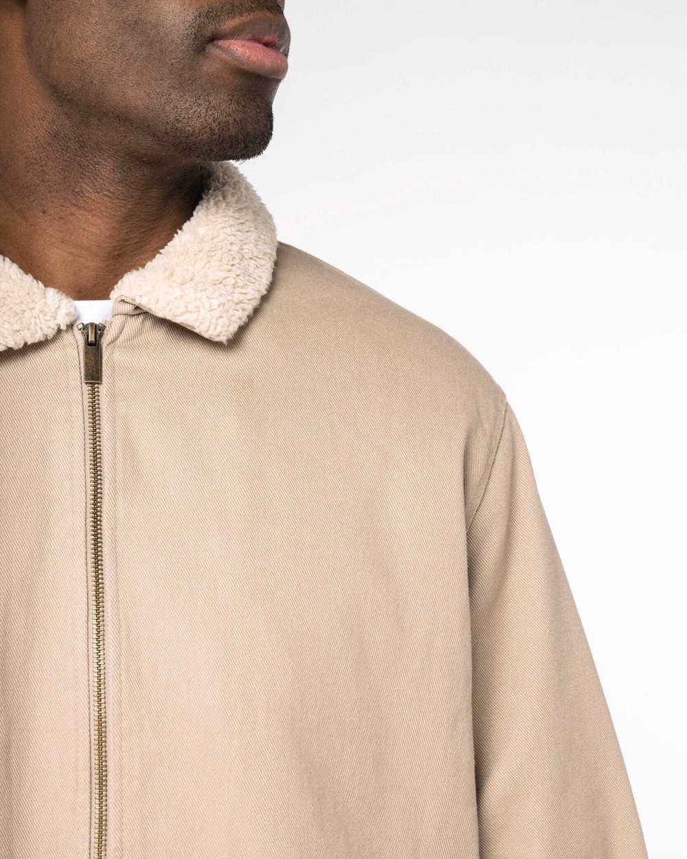 NATIVE SPIRIT Umweltfreundliche Unisex Jacke mit Sherpakragen Jacken personalisierbar