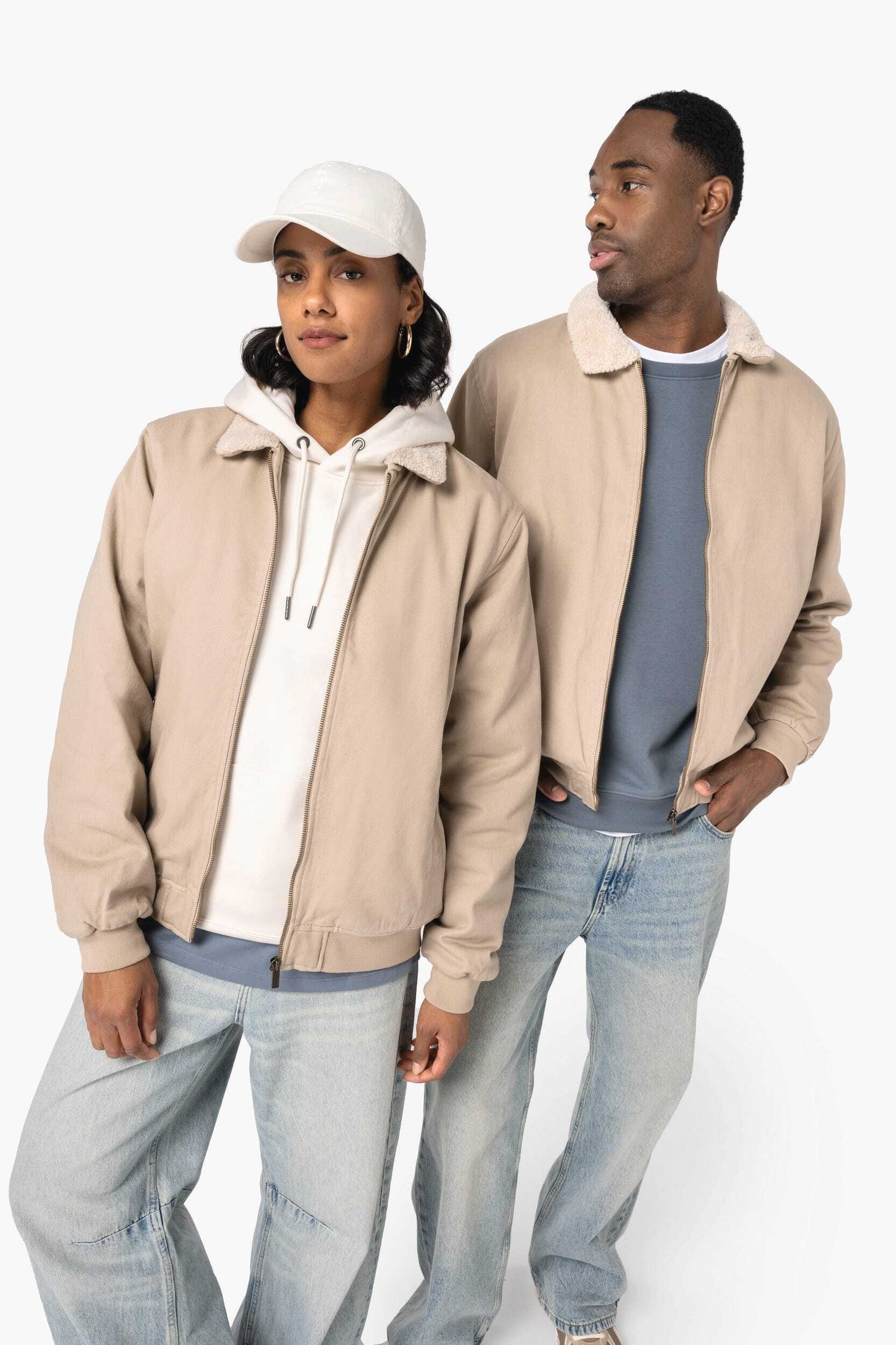 Vestes personnalisable NATIVE SPIRIT Veste écoresponsable col sherpa unisexe