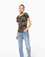 T-shirts KARIBAN Dames-T-shirt camo korte mouwen voor bedrukking &amp; borduring